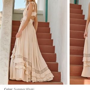 FREE PEOPLE SANTA MARIA MAXI XS